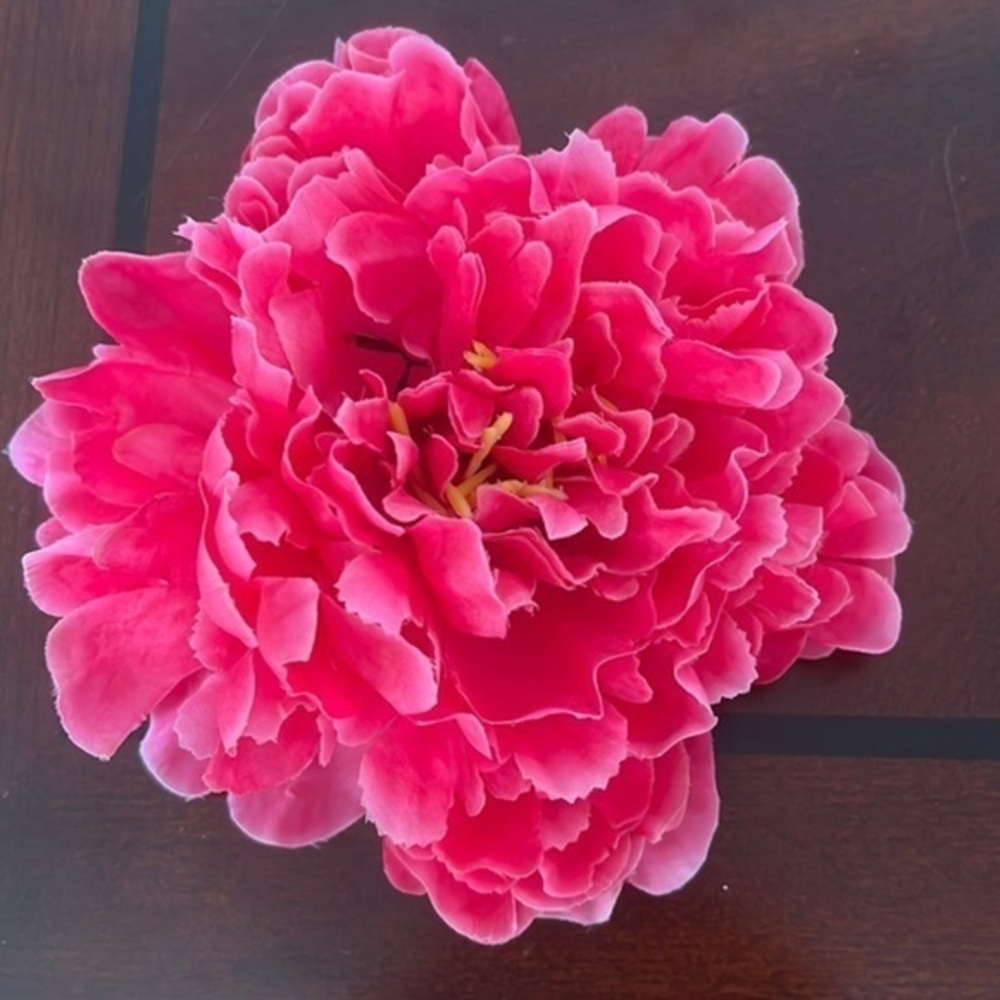 Artificial extra Large pink open peony flower head